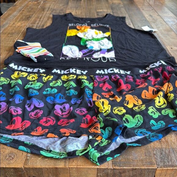 Disney Mickey Mouse 3 Piece Set XL(16-18) Unisex PJ Set - Picture 2 of 5